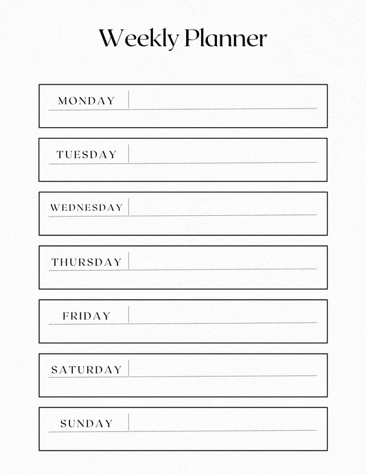 Weekly Planner